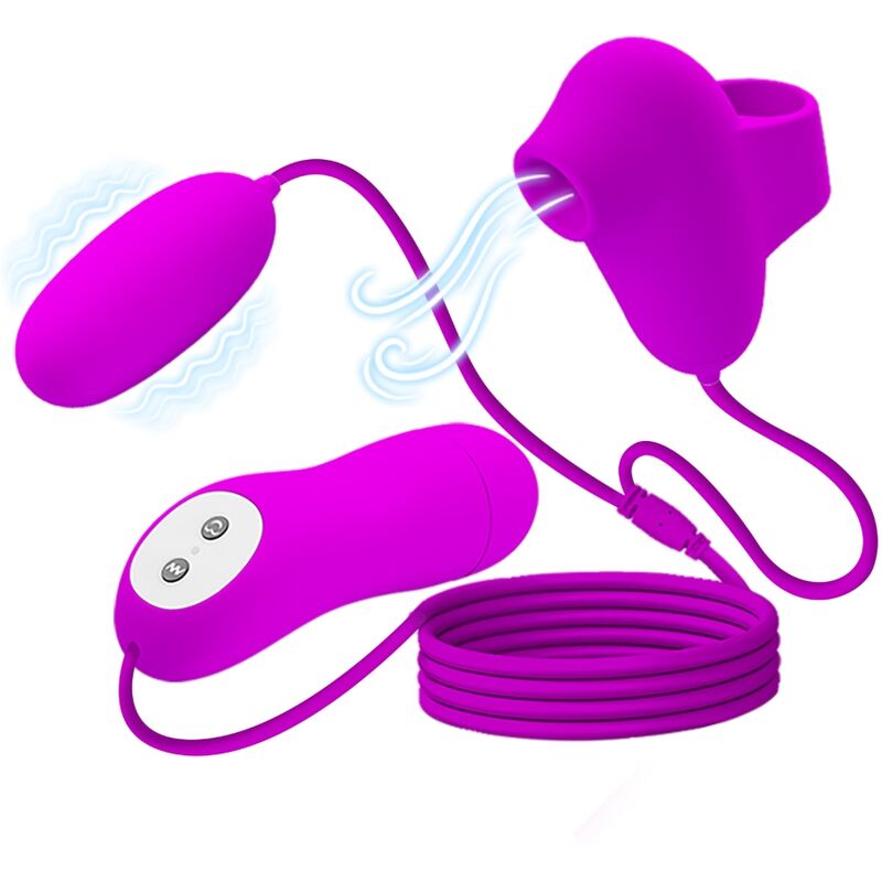 Pretty Love Ventosa - Massaggiatore con telecomando, colore standard - vista laterale