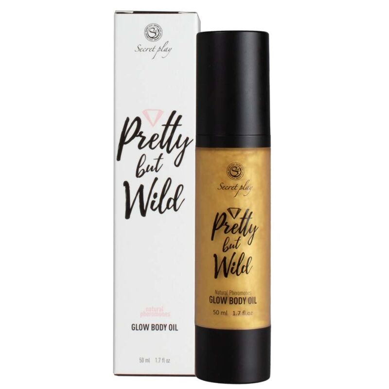 Secretplay Corpo Pretty But Wild Glow 50 ml - Olio da massaggio, kit da 3