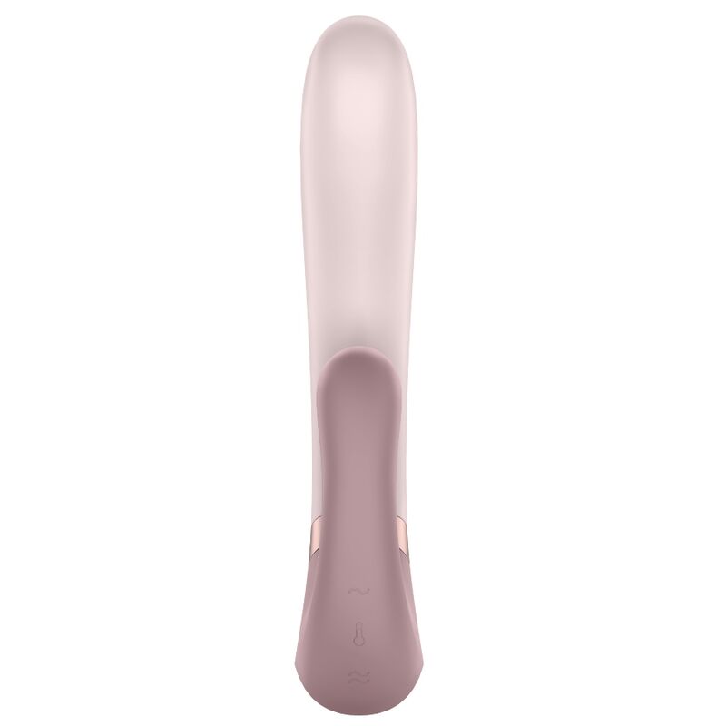 Satisfyer Heat Wave - Massaggiatore con app, colore rosa - vista laterale