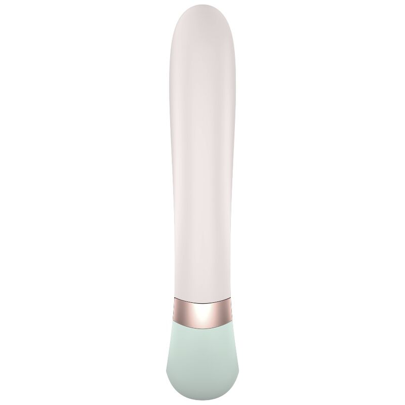Satisfyer Heat Wave - Massaggiatore con app, colore bianco - vista laterale