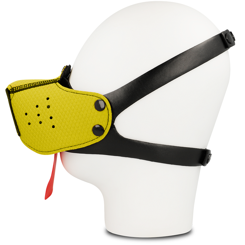 Muso Di Cane Ohmama Fetish Giallo - Accessorio intimo - vista laterale