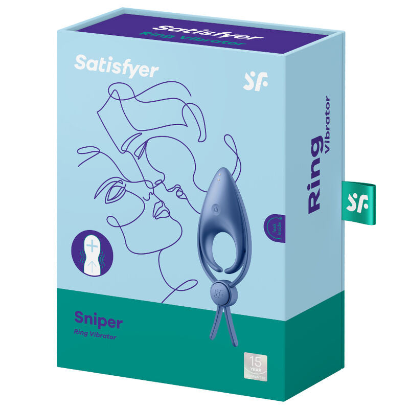 Satisfyer Sniper - Anello per uomo, colore blu - dettaglio