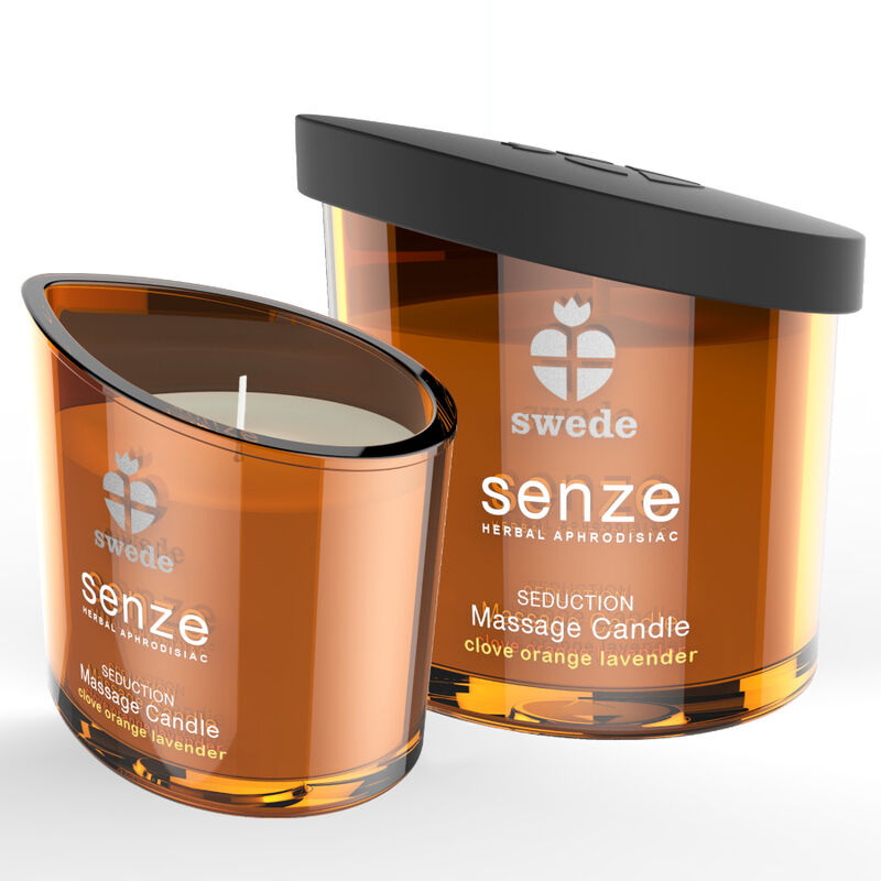 Swede Candela - Olio da massaggio, kit da 3, colore seduction chiodi garofano arancia lavanda