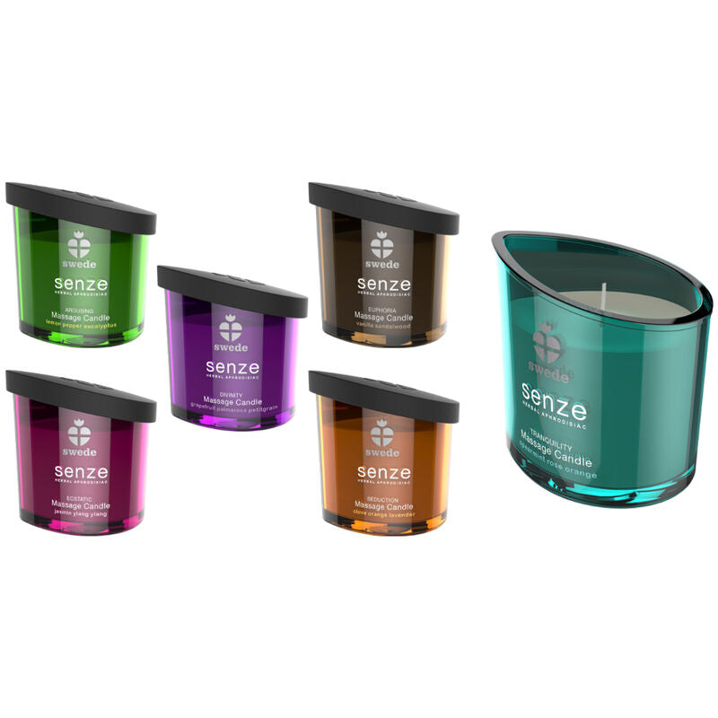 Swede Candela - Olio da massaggio, kit da 3, colore standard - vista laterale