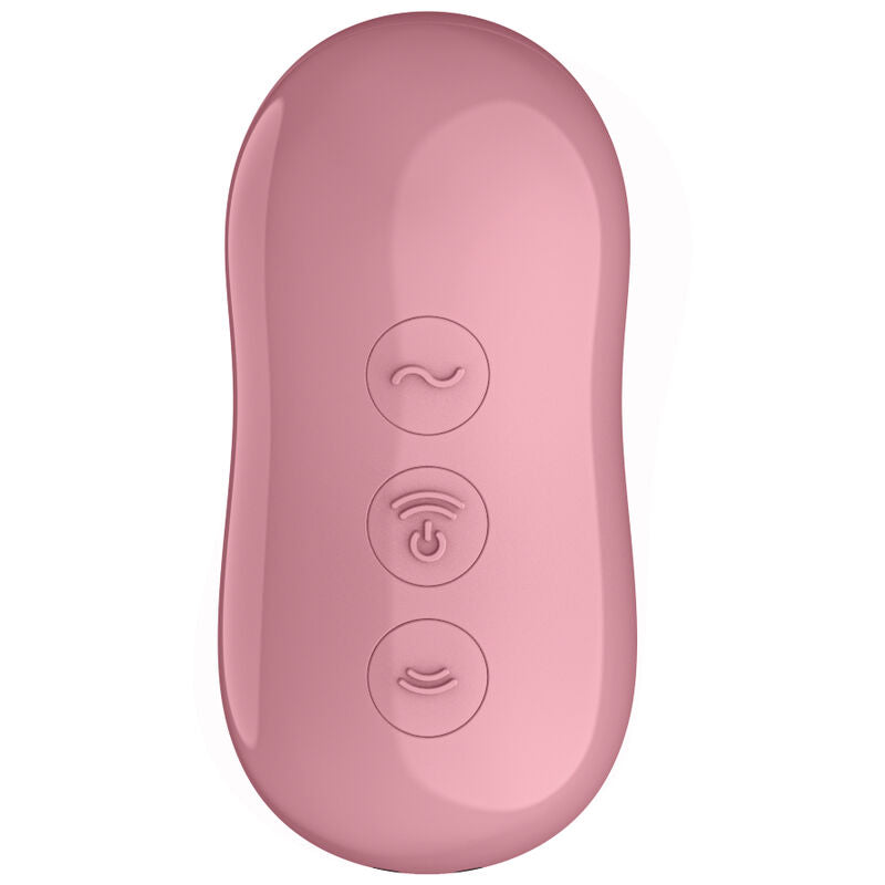 Satisfyer D'aria - Massaggiatore ad aria pulsata, colore rosa - vista laterale