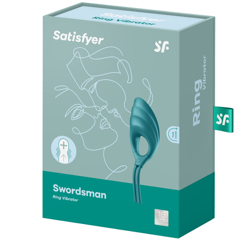 Satisfyer Swordsman - Anello per uomo, colore verde - nella confezione