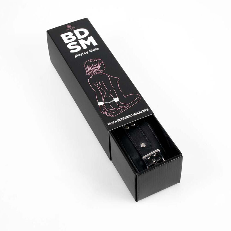 Secretplay Manetteblack Bondage Collezione - Accessorio intimo - in mano per le dimensioni