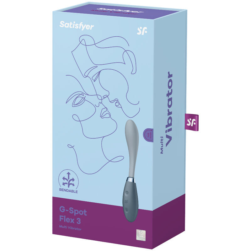 Satisfyer Spot Flex 3 - Accessorio intimo, colore grigio - nella confezione