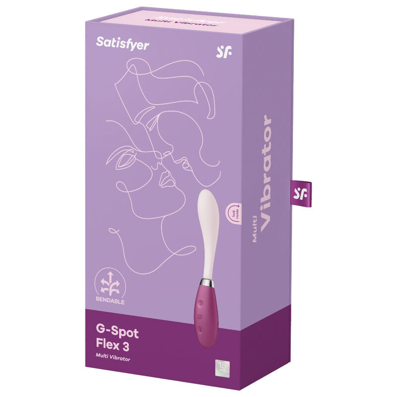 Satisfyer Spot Flex 3 - Accessorio intimo, colore rosso - nella confezione