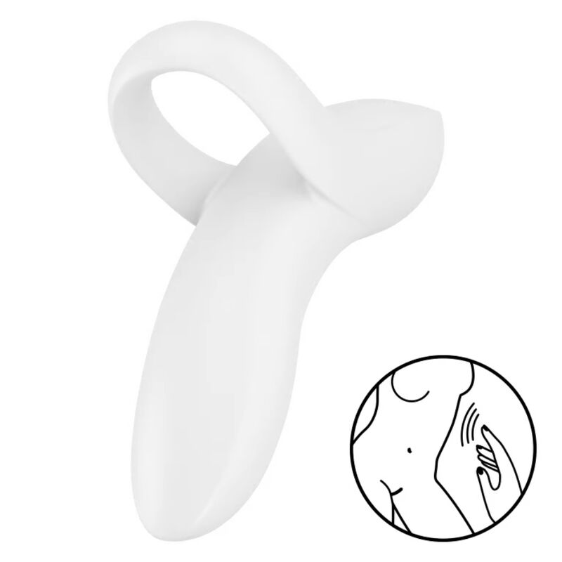 Satisfyer Dito Bold Lover - Accessorio intimo, colore bianco