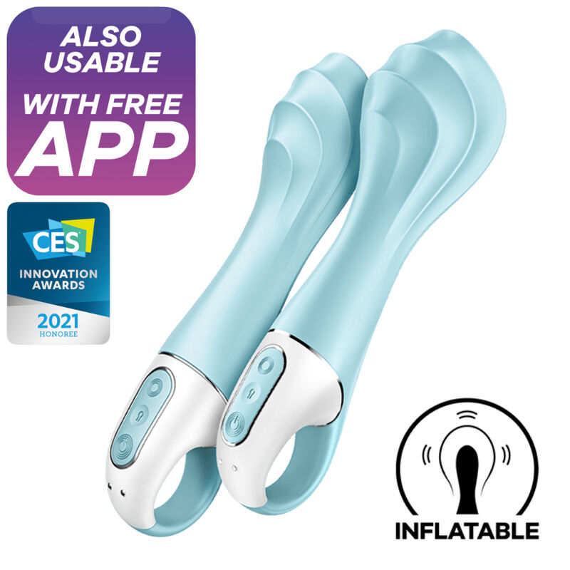 Satisfyer Air Pump 5+ - Massaggiatore con app - vista laterale