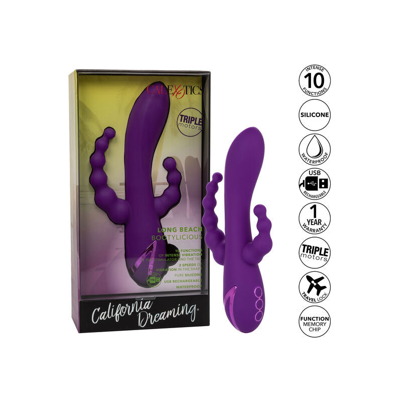 Calexotics Long Beach Bootylicious - Massaggiatore - in mano per le dimensioni