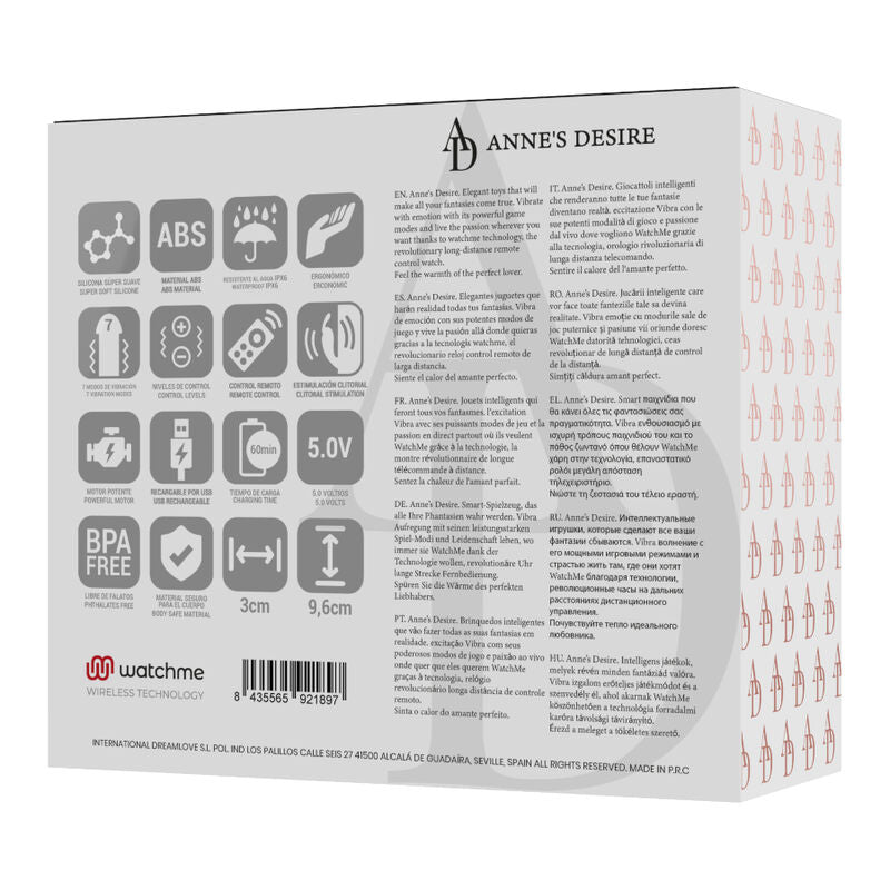 Anne'S Desire Panty Pleasure Tecnolog - Massaggiatore con telecomando, colore standard - vista frontale