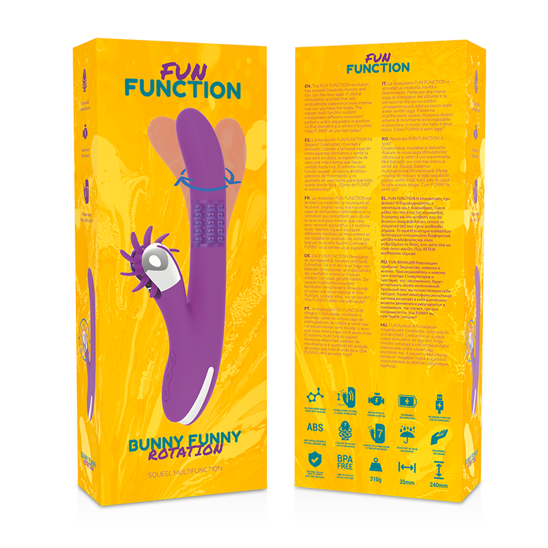 Fun Function Rotazione Divertente Coniglietto 2.0 - Massaggiatore rotante - vista laterale