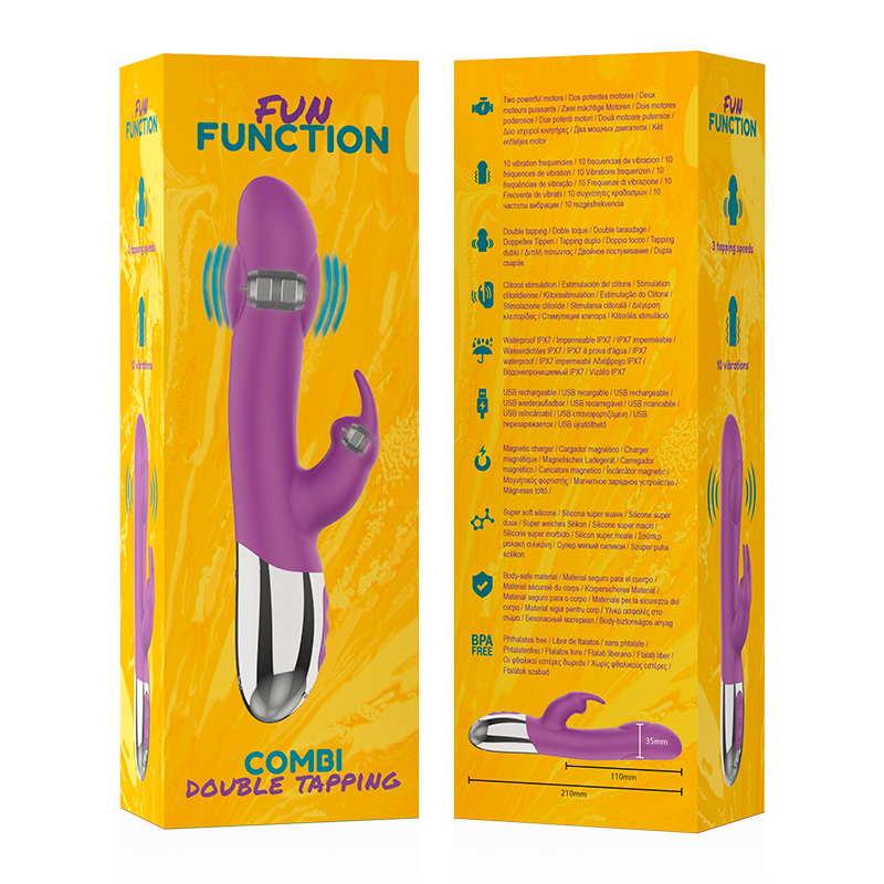 Fun Function Maschio Combi - Massaggiatore rotante - vista laterale