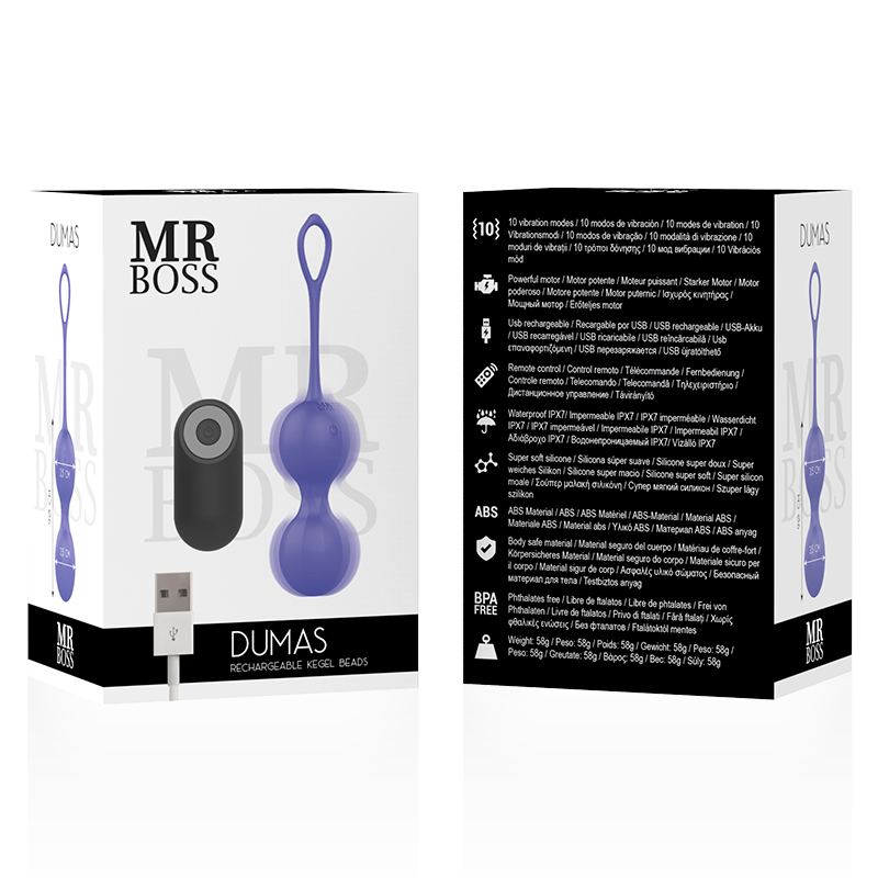 Mr Boss Dumas Perline Kegel Vibranti - Massaggiatore con telecomando - dettaglio