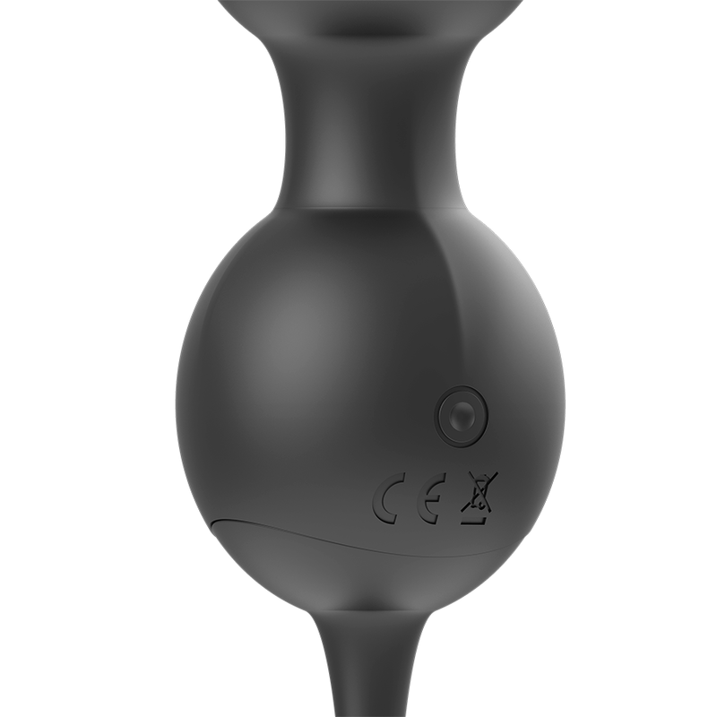 Brilly Glam Vibrierende Kegelperlen Fernbedienung - Massaggiatore con telecomando - in mano per le dimensioni