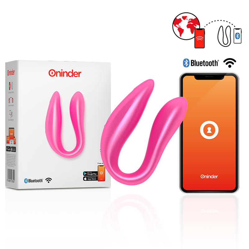 Oninder Lisboa - Massaggiatore con app, colore rosa