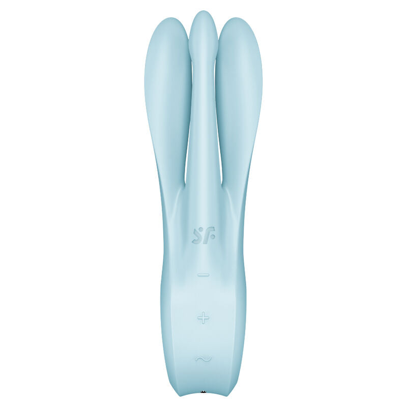 Satisfyer Threesome 1 - Massaggiatore esterno, colore blu - dettaglio