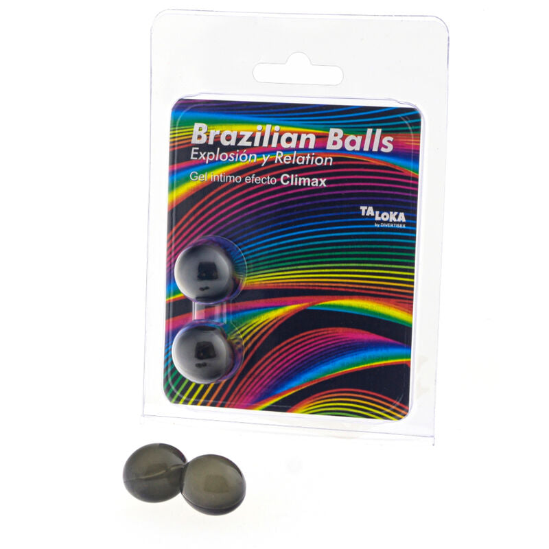 Taloka 2 Sfere Brasiliane Effetto Emozionante Gel - Lubrificante, kit da 3 - vista laterale
