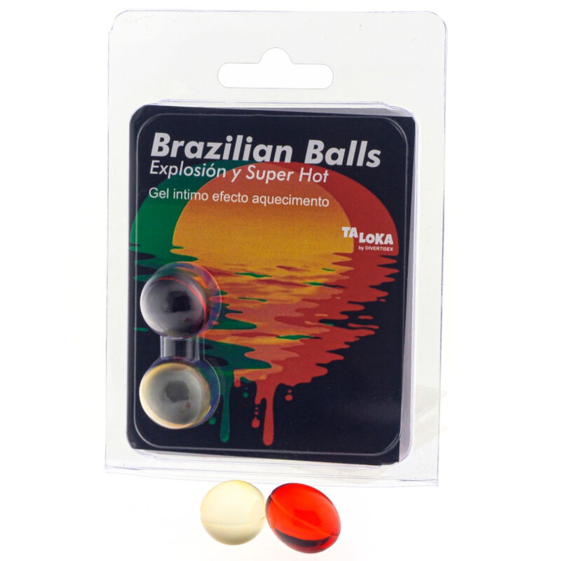 Taloka 2 Sfere Brasiliane Gel Eccitante Effetto Super Hot - Lubrificante, kit da 3 - vista laterale