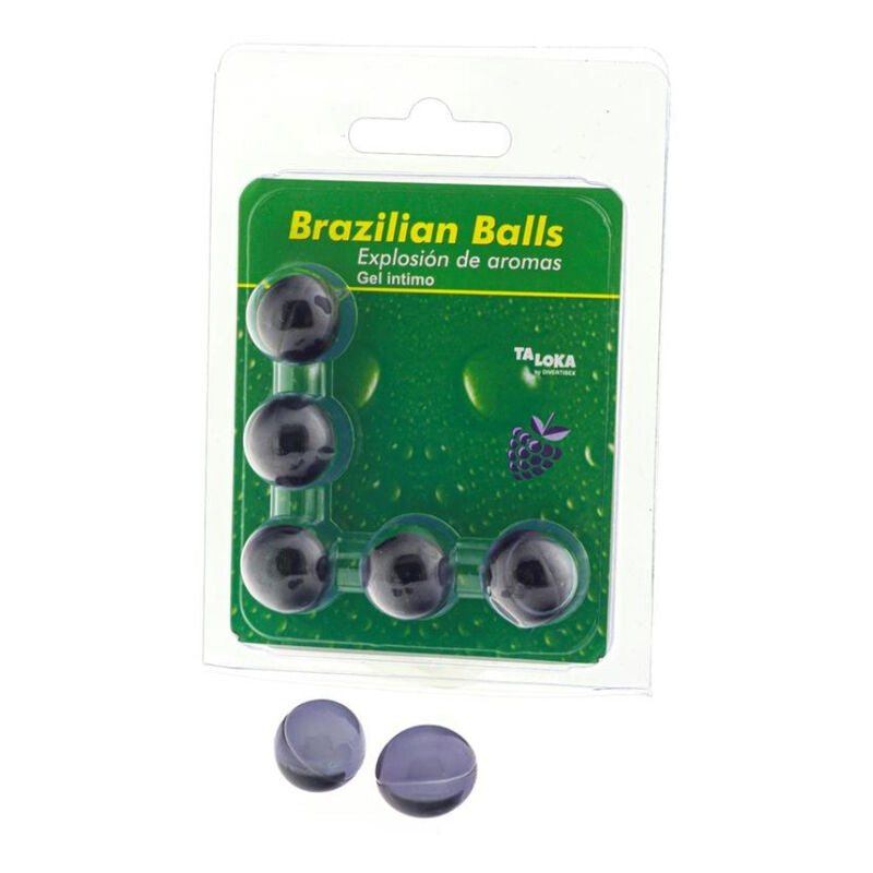 Taloka 5 Sfere Brasiliane Gel - Lubrificante, kit da 3, colore standard - vista laterale