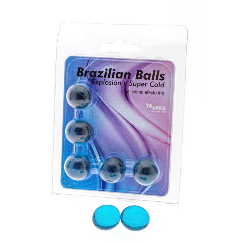 Taloka 5 Sfere Brasiliane Gel Emozionante Effetto Comfort - Lubrificante, kit da 3, colore standard - vista laterale