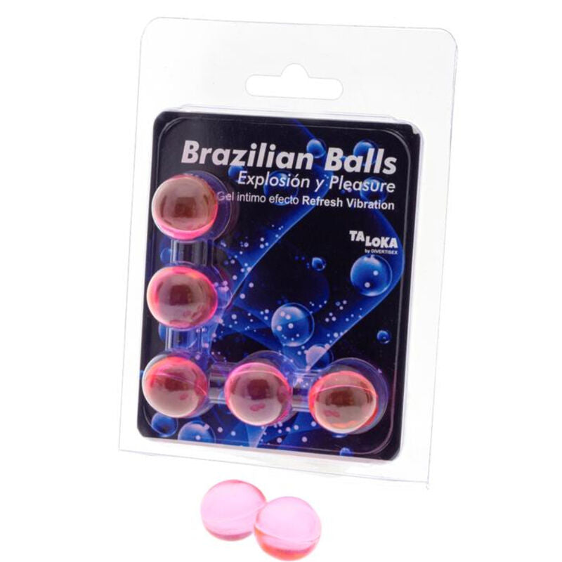 Taloka 5 Sfere Brasiliane Rinfrescano Effetto - Lubrificante, kit da 3 - vista laterale