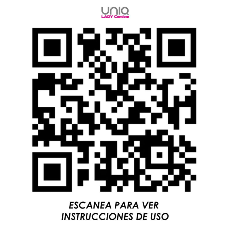 Uniq Lady Condom 3 pezzi - Preservativi, kit da 3 - vista laterale