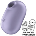 Satisfyer Pro TO GO 2 - Massaggiatore ad aria pulsata, colore viola
