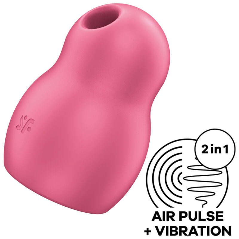 Satisfyer Pro TO GO 1 - Massaggiatore ad aria pulsata, colore rosso