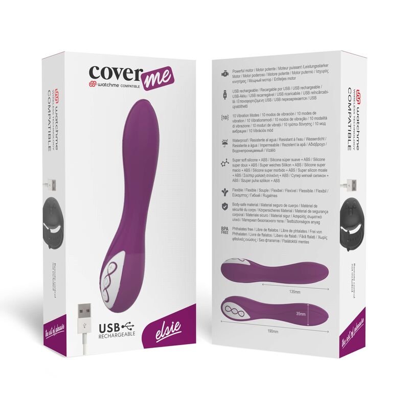 Coverme Elsie + - Massaggiatore con telecomando - in mano per le dimensioni
