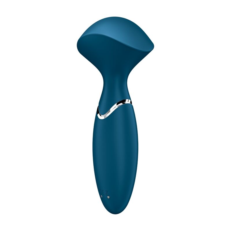 Satisfyer Wond ER - Massaggiatore esterno, colore blu - in mano per le dimensioni