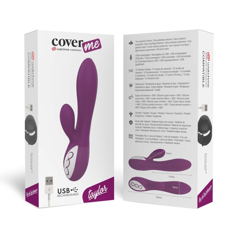 Coverme Taylor - Massaggiatore con telecomando - retro