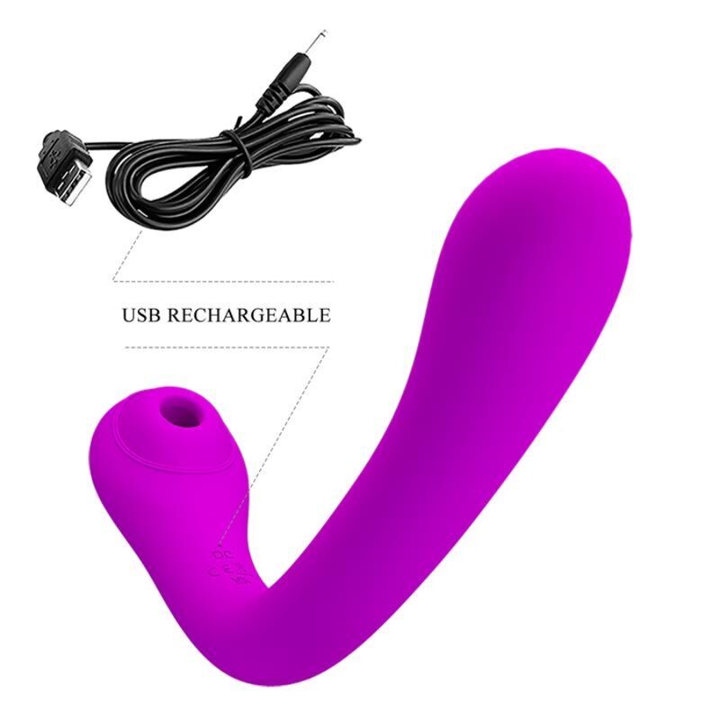 Pretty Love Alex Lilac - Massaggiatore ad aria pulsata - in mano per le dimensioni