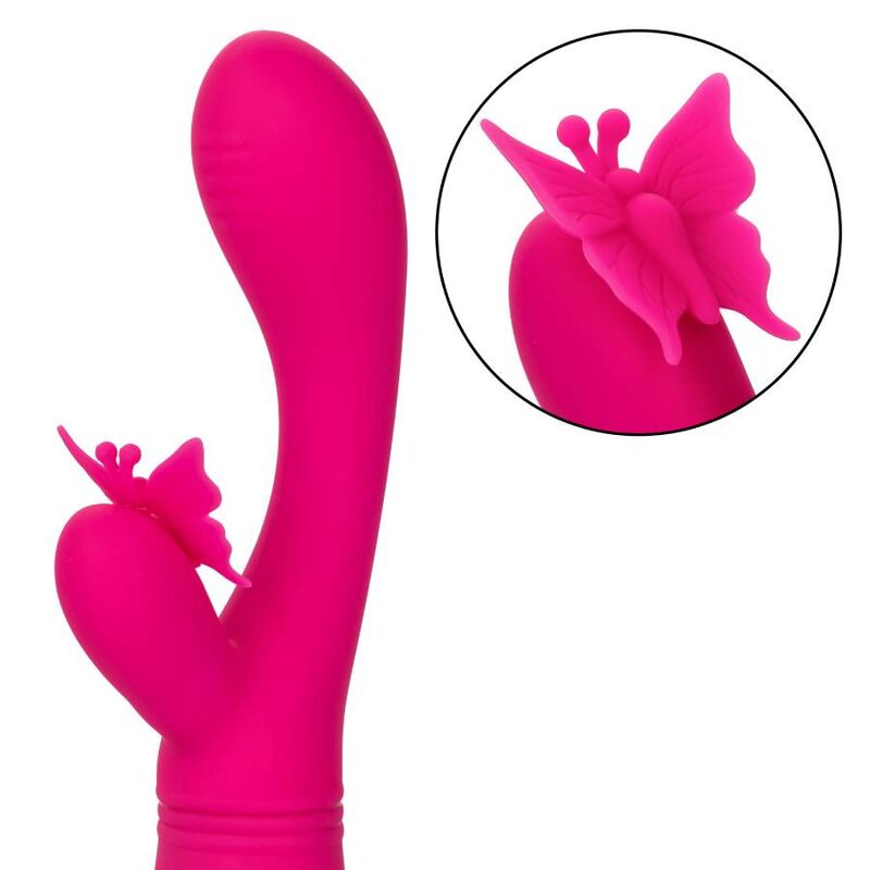 Calexotics Butterfly Kiss Flutter - Massaggiatore doppio - in mano per le dimensioni