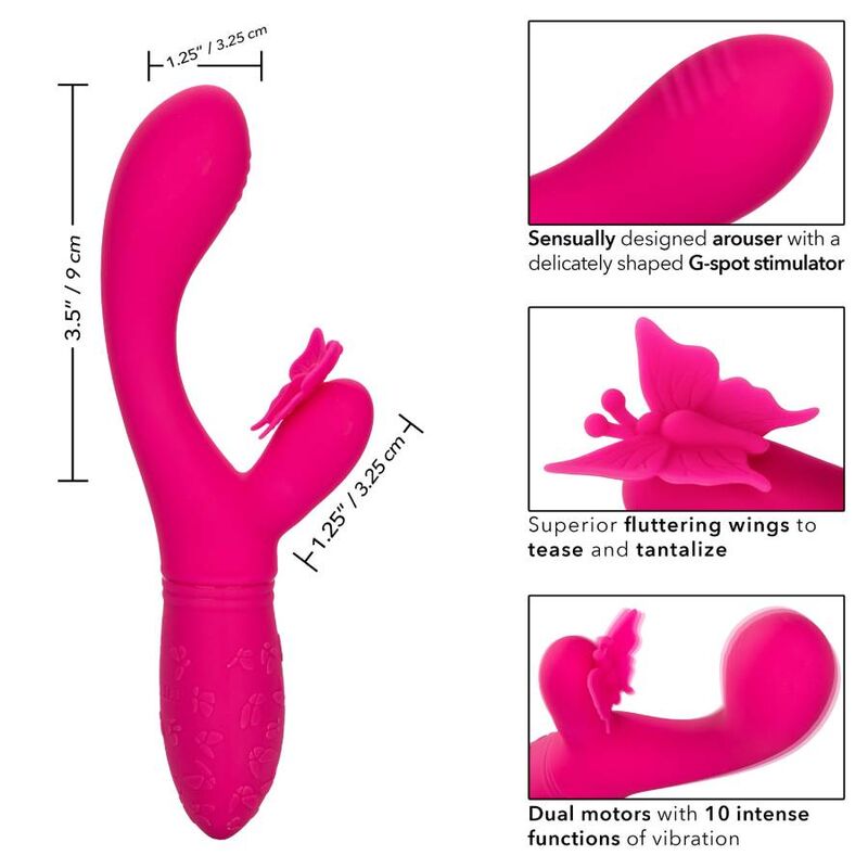 Calexotics Butterfly Kiss Flutter - Massaggiatore doppio - dettaglio