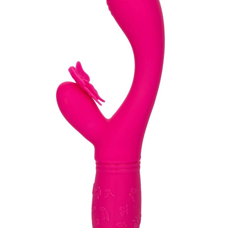 Calexotics Butterfly Kiss Flutter - Massaggiatore doppio - in mano per le dimensioni