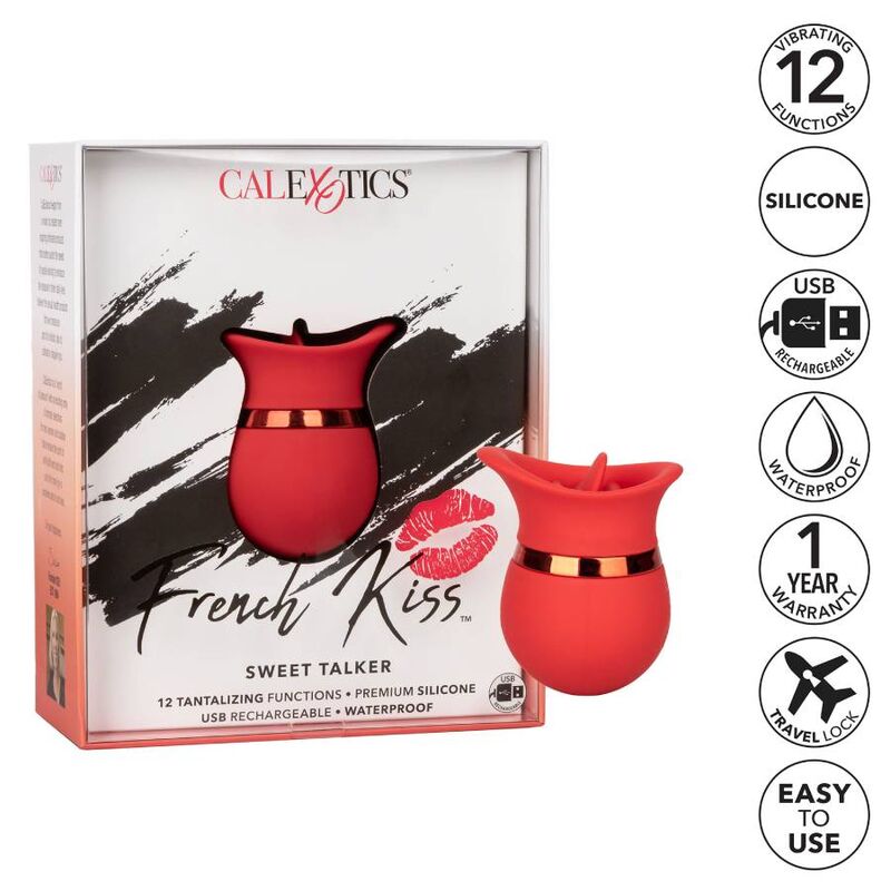 Calexotics French Bacio Dolce Parlatore - Massaggiatore esterno - vista laterale