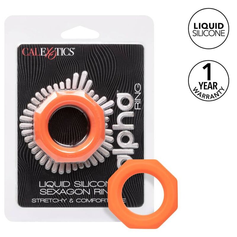 Calexotics Alpha Sexagon Arancione - Anello per uomo - dettaglio