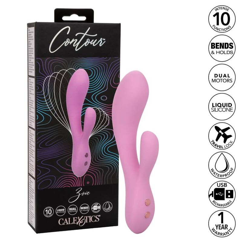 Calexotics Contour Zoie - Massaggiatore doppio - vista laterale