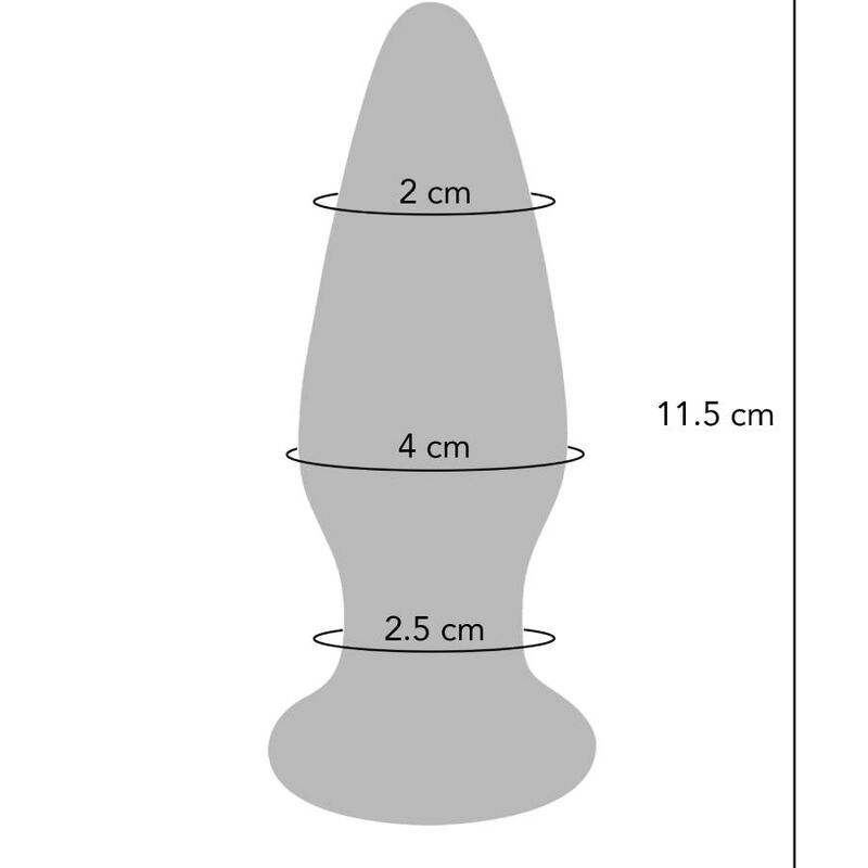 Toyjoy The Shining Buttplug - Accessorio intimo - vista laterale
