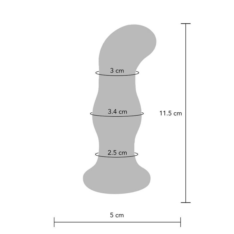 Toyjoy The Gleaming Buttplug - Accessorio intimo - vista laterale