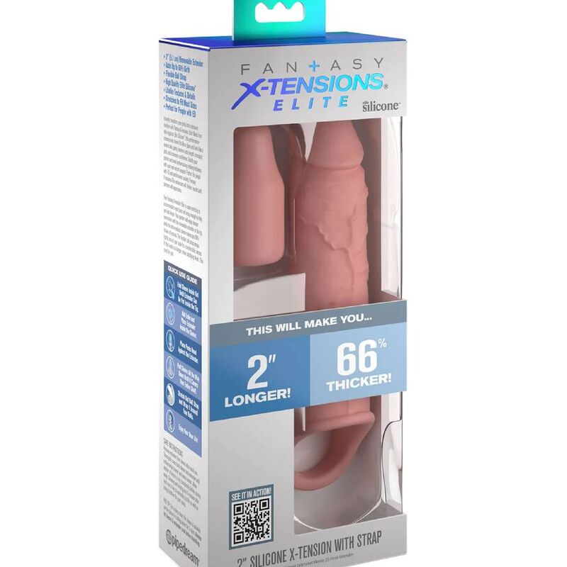 Fantasy X- Tensions Pipedreams Estensione W Cinturino 15 24 CM Pelle - Accessorio intimo