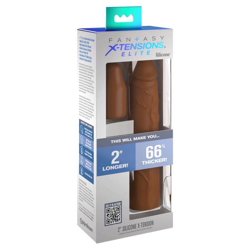 Fantasy X- Tensions Pipedreams Manicotto 20 32 CM + 5 00 CM Pollice Tappo Caramello - Accessorio intimo