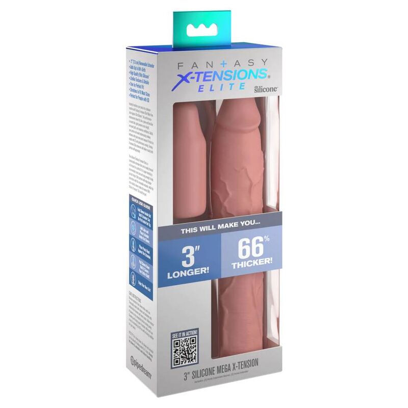 Fantasy X- Tensions Pipedreams Manicotto 22 86 CM + 7 62 CM Pelle - Accessorio intimo, colore standard