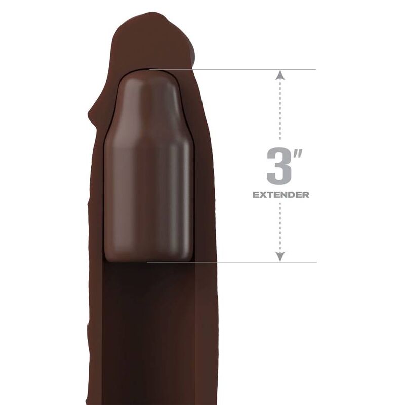 Fantasy X- Tensions Pipedreams Sleeve 22 86 CM + 7 62 CM Plug Remote Skin - Accessorio intimo - dettaglio