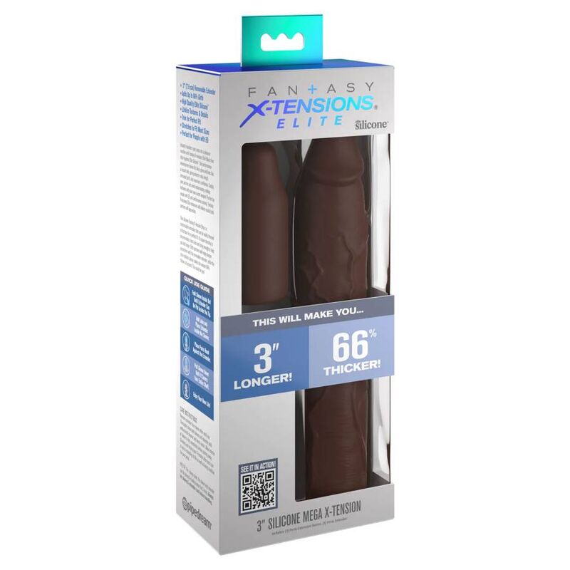 Fantasy X- Tensions Pipedreams Sleeve 22 86 CM + 7 62 CM Plug Remote Skin - Accessorio intimo