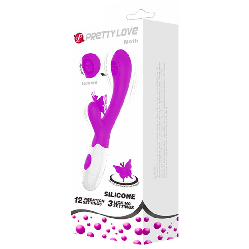 Pretty Love Moth Licking - Massaggiatore con telecomando - in mano per le dimensioni