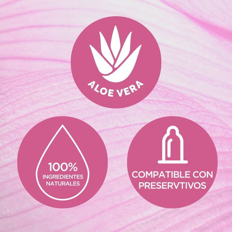 Durex Naturals 100 ml - Lubrificante, kit da 3 - vista laterale